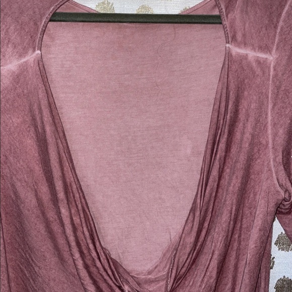 NYTT dusty rose colored blouse with swoop open back - Picture 5 of 7